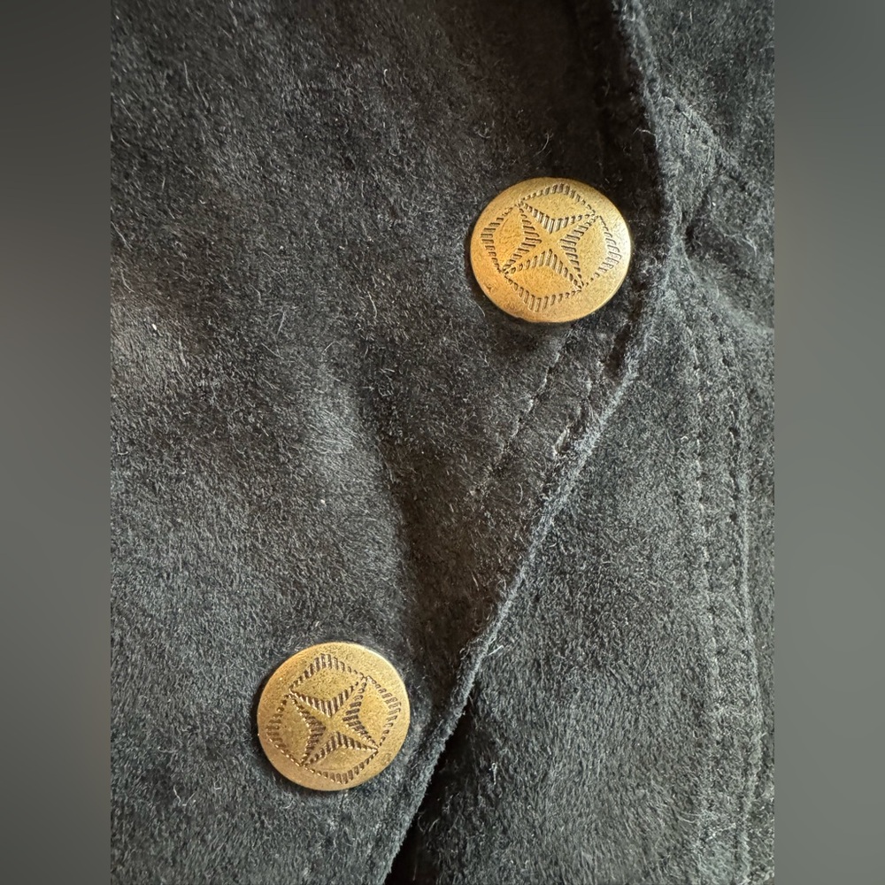 Genuine Leather Black Fringe Jacket - Picture 6 of 8